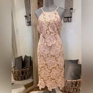 Brand new mother of the bride dress! Sexy, stunning, pink floral embroidered